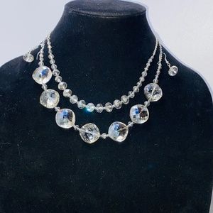 Stunning Double Strand Crystal Necklace by Loft Outlet